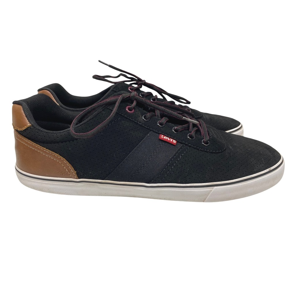 Levis Mens Black Casual Sneakers Synthetic Upper Size 13 - Picture 2 of 10
